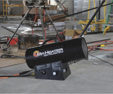 The Va Portable Propane Forced Ventilation Heater adopts silent combustion technology and is suitable for outdoor and work-site use, providing heating for heavy equipment.