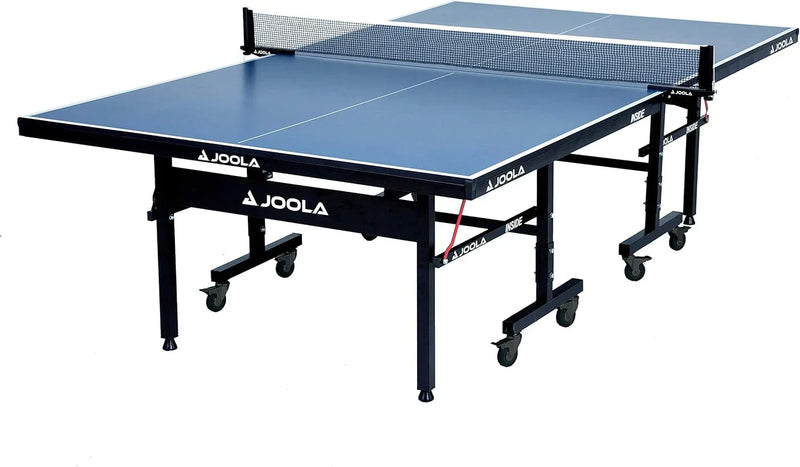 Inside Professional MDF Indoor Ping Pong Table with Quick Clamp Table Tennis Net and Post Set - 10 Minute Easy Assembly - Tournament Quality - Foldable with Single Player Playback Mode K4517