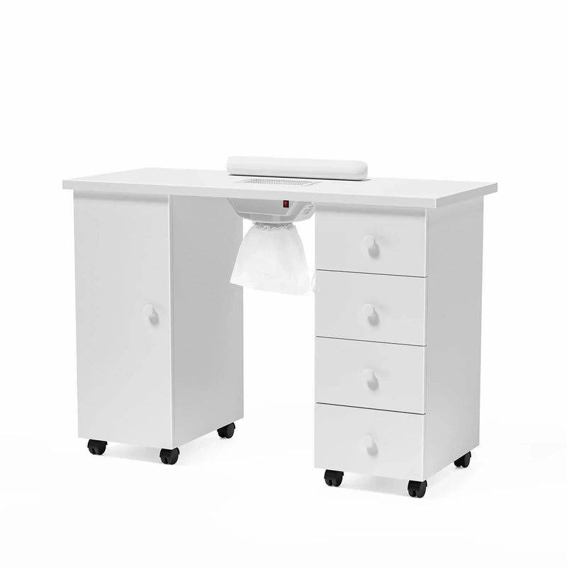 OmySalon Manicure Table Nail Desk w/Electric Downdraft Vent G3537