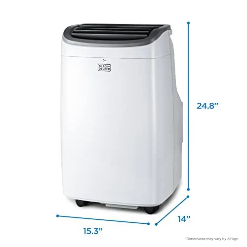 BLACK DECKER 8,000 BTU Portable Air Conditioner up to 350 Sq.ft with Remote Control