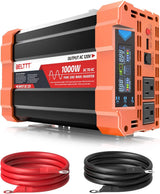 2000W Pure Sine Wave Inverter, Car Power Inverter 12V to 120V AC Converter for RV, Truck, Solar, Outdoor with Dual AC and 20A Socket, 5V 2.1A USB, Surge 4000W, Hardwire Port, Remote Controller