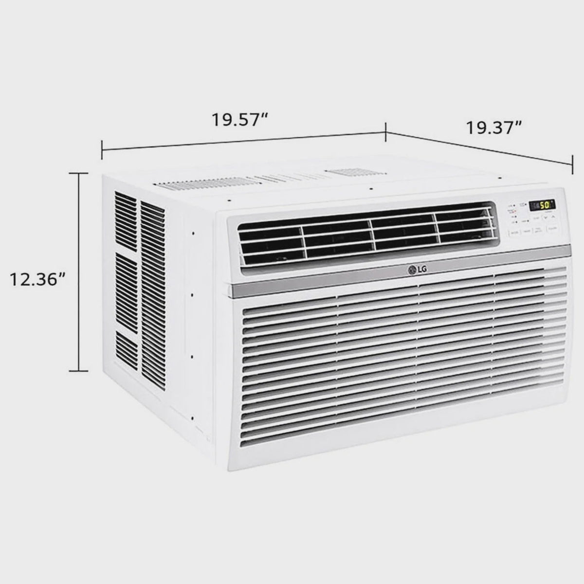 LG 8,000 BTU 340 Sq ft Window Air Conditioner with Remote Control, White, LW8016ER