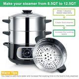8.5 Qt Electric Stainless Steel Food Steamer