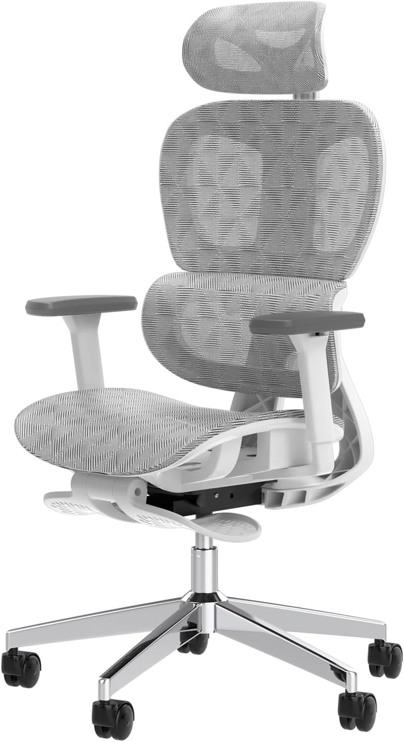 Ergonomic Mesh Office Chair with 3D Adjustable Armrest,Plastic Frame High Back Desk Computer Chair Ergo3d Ergonomic Office Chair with Wheels for Home & Office Black Y1927