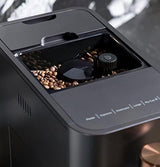 Automatic coffee grinder coffee machine, built-in milk frother, adjustable coffee bean grinder, one-button brewing function