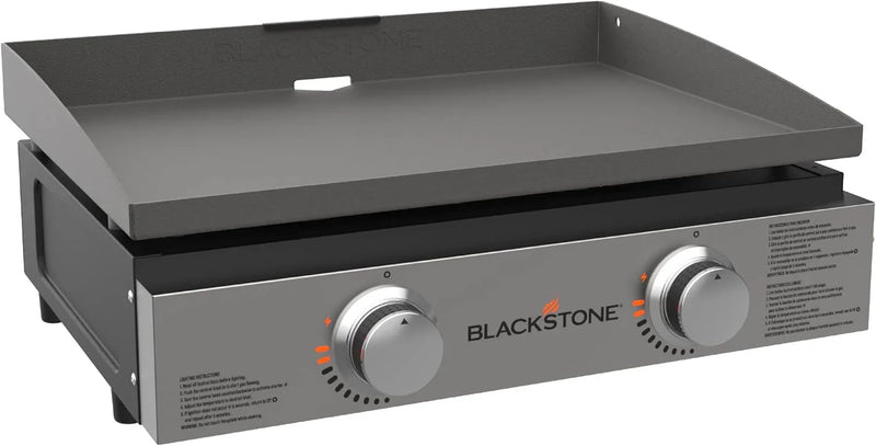 1813 Original 22” Tabletop Griddle with Hood and Stainless Steel Front Plate, Powder Coated Steel, Black A8068