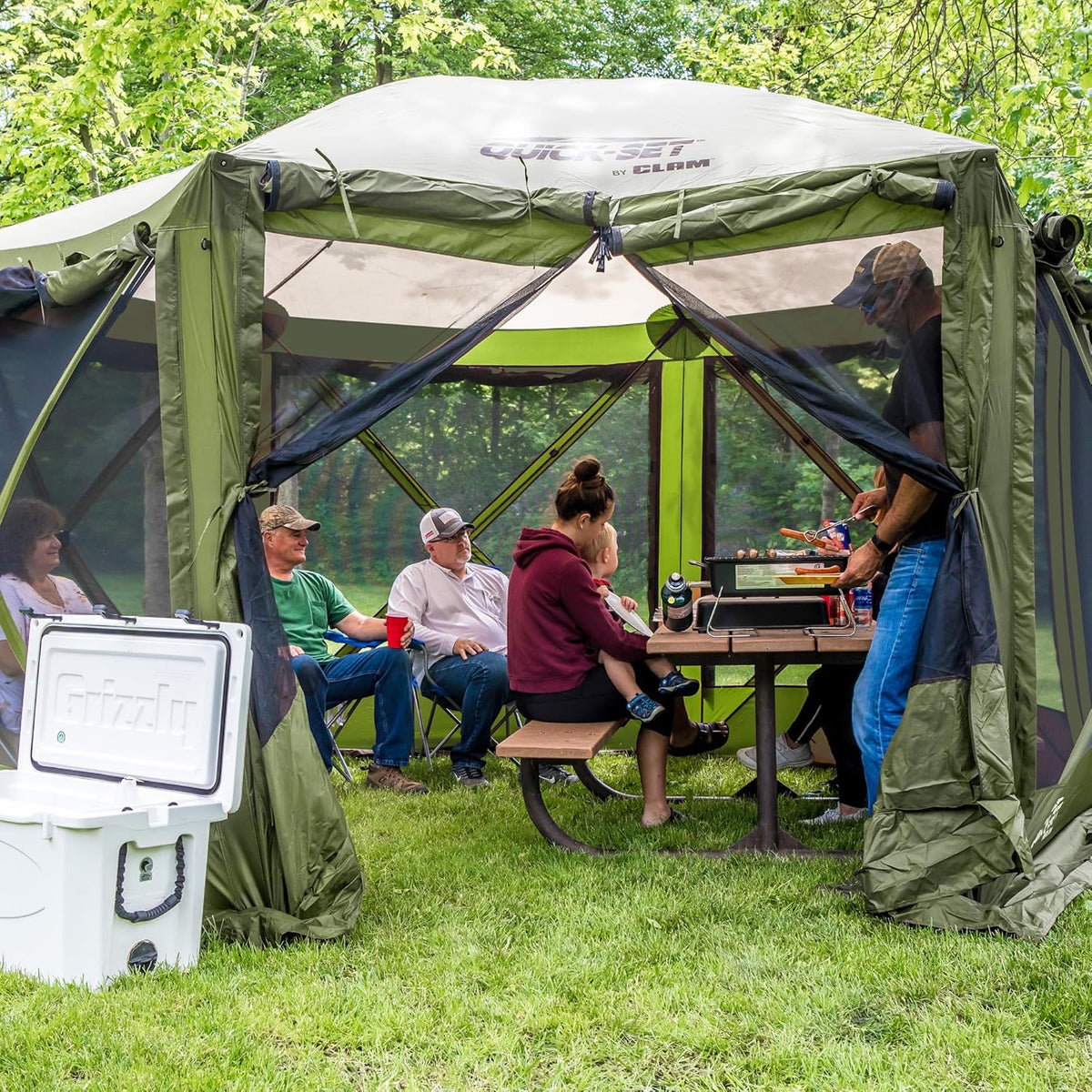 Screen Tent, Outdoor Camping Gazebo Canopy, Escape, 11.5', Brown