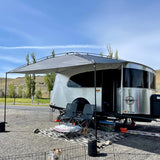 Sunshade portable roof tent, with dimensions of 9 feet by 7 feet, has a large shading area, is lightweight and durable, and is suitable for vehicles such as trucks, SUVs, vans, and camper vans (dark blue)