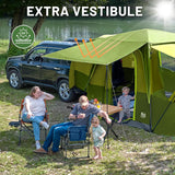 5-9 Person SUV Tent with Screen Porch and Awning for Family Camping, Weather Resistant and Portable Van or Car Tent, Includes Rainfly and Storage Bag, 13' W X 10' L X 7.1' H