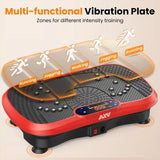 The fitness machine with a vibration platform features vibration, lymphatic drainage, and full-body stirring functions. It is equipped with a vibration training device and a stirring plate, and is suitable for use in gyms. It is helpful for weight lo