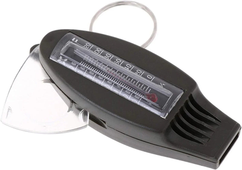 Multifunctional 4 In1 Compass Thermometer Whistle Magnifier for Traveling Camping Hiking Climbing Outdoor Sports D3619