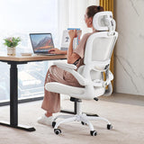 Office Chair Ergonomic Desk Chair, 330 LBS Home Mesh Office Desk Chairs with Wheels, Comfortable Gaming Chair, High Back Office Chair for Long Hours, Office Chair for Study and Work (Grey)