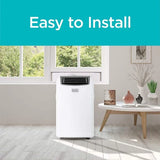BLACK DECKER 14,000 BTU Portable Air Conditioner with Heat and Remote Control, White