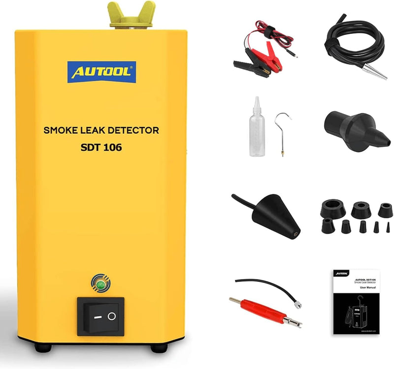 Smoke Machine Automotive Leak Detector,Evap Vacuum Smoke Diagnostic Tester,Pipeline Fuel Leakage Detector Compatible with 12V Vehicles S2977