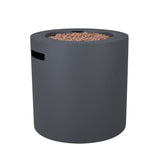 Aegean Steel Propane Fire Pit Hidden Tank in Slate, 24-in