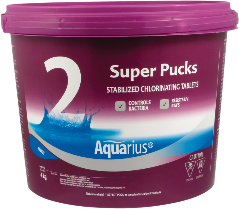 Super Pucks Water Stabilized Chlorinating Tablets, 4-kg I7591