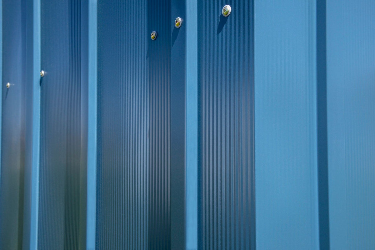 Arrow Classic 14x14-ft Blue Grey Corrosion-Resistant Steel Shed