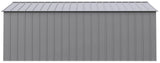 Arrow Classic 14x17-ft Flute Grey Corrosion-Resistant Metal Shed