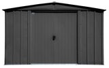 Arrow Classic Galvanized Steel Storage Shed, Charcoal, 10-ft x 8-ft