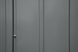 Arrow Classic Galvanized Steel Storage Shed, Charcoal, 8-ft x 8-ft