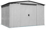 Arrow Classic Galvanized Steel Storage Shed, Flute Grey, 10-ft x 8-ft