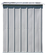 Arrow Classic Galvanized Steel Storage Shed, Flute Grey, 6-ft x 5-ft