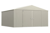 Arrow Elite 14x14-ft Cool Grey Corrosion-Resistant Steel Storage Shed