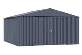 Arrow Elite 14x16-ft Anthracite Steel Storage Shed