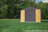Arrow Ironwood Steel Hybrid Shed Kit, Anthracite, 8-ft x 8-ft