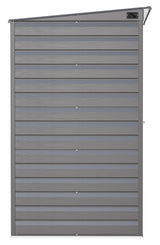 Arrow Select Galvanized Steel Storage Shed, Charcoal, 10-ft x 4-ft