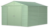 Arrow Select Galvanized Steel Storage Shed, Sage Green, 10-ft x 12-ft