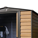 Arrow Woodridge 6x5-ft Corrosion-Resistant Steel Storage Shed