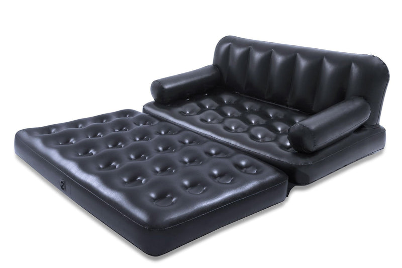 5-in-1 Inflatable Multi-Functional Sofa Air Couch, Double, Navy W4650