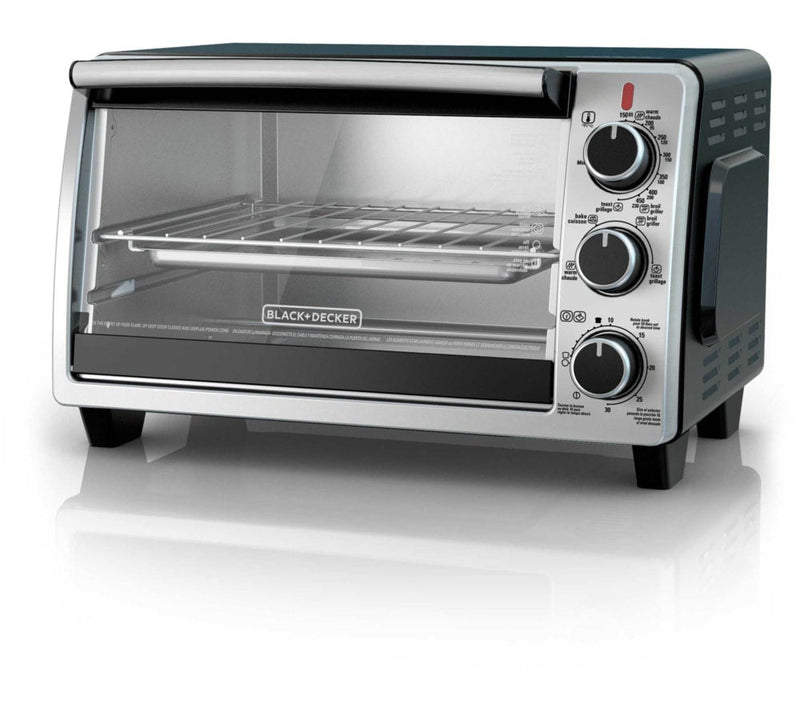 Toaster Oven with 4 Functions, Stainless Steel, 6-Slices W1956