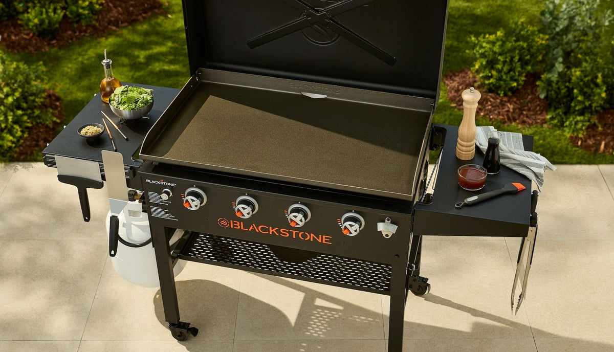 4-Burner LP Gas Portable Griddle with Lid, 36-in