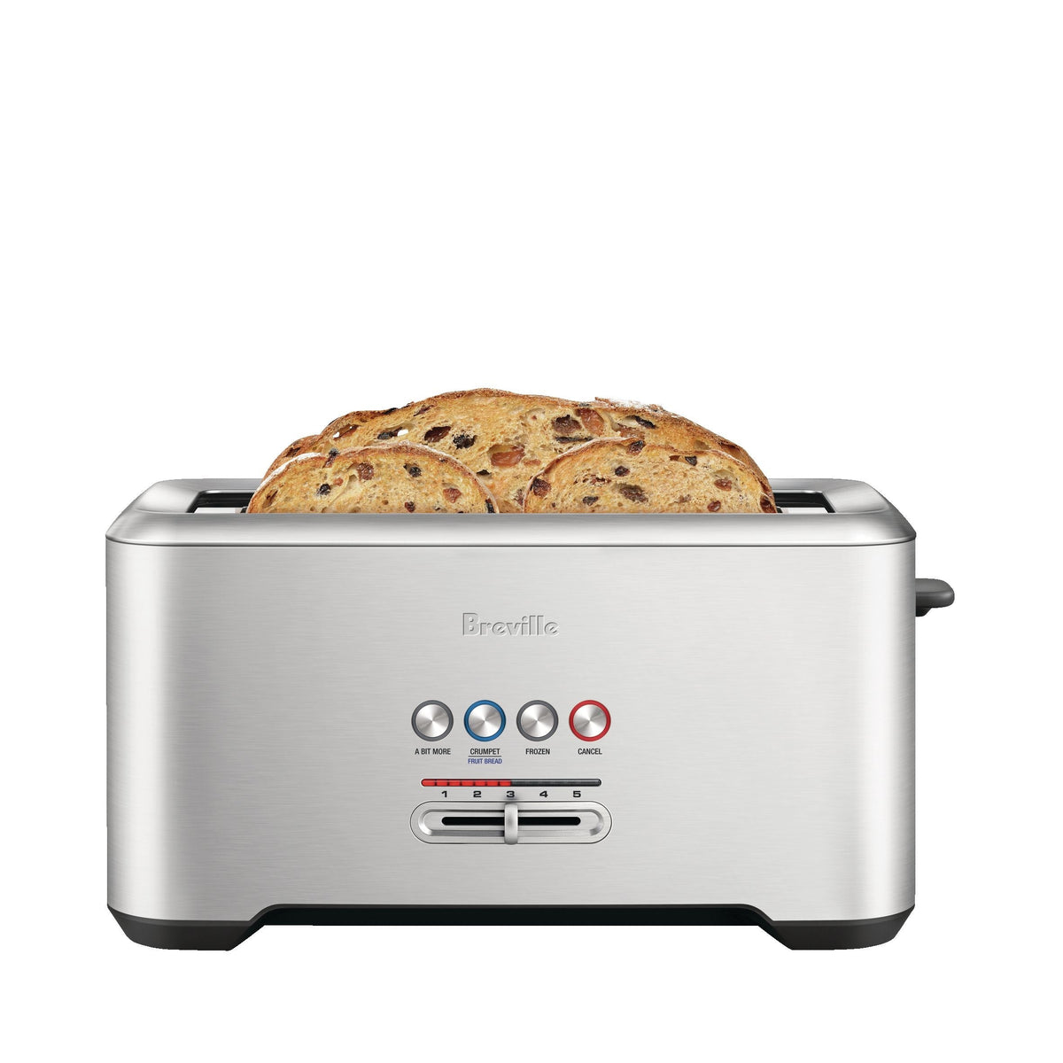 ‘A Bit More’ 4-Slice Toaster, Brushed Stainless Steel