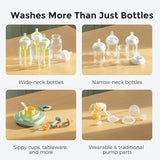 Baby Bottle Washer, Sterilizer & Dryer - All-in-One Cleaning Machine for Bottles, Pump Parts & Baby Essentials - Time-Saving & Effortless Care