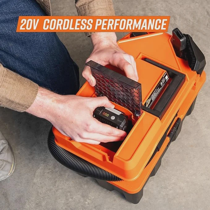 2.5-Gallon 20V Cordless Wet Dry Vacuum C DVTB202 0902