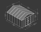 Yukon Multi-Function Polycarbonate Garage, 11x13-ft