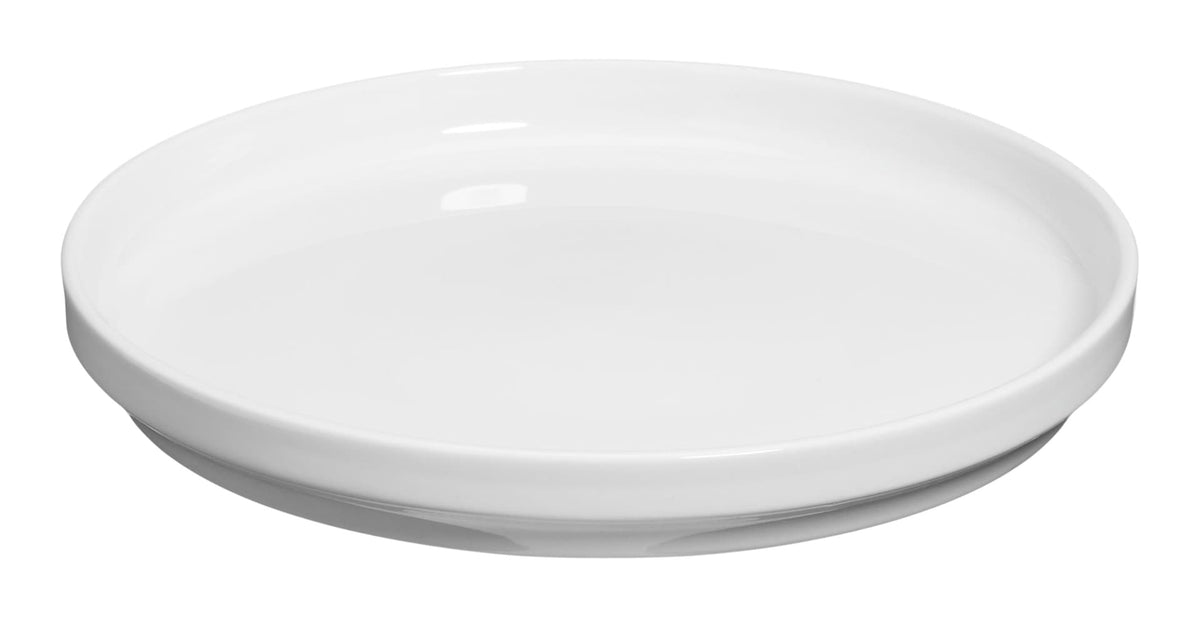 CANVAS Modern Edge Porcelain Side Plate, 8-in, White