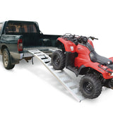 CargoMaster Aluminum Arched Loading Ramps Pair with Adjustable Straps, 90 x 12-in, 2-pc