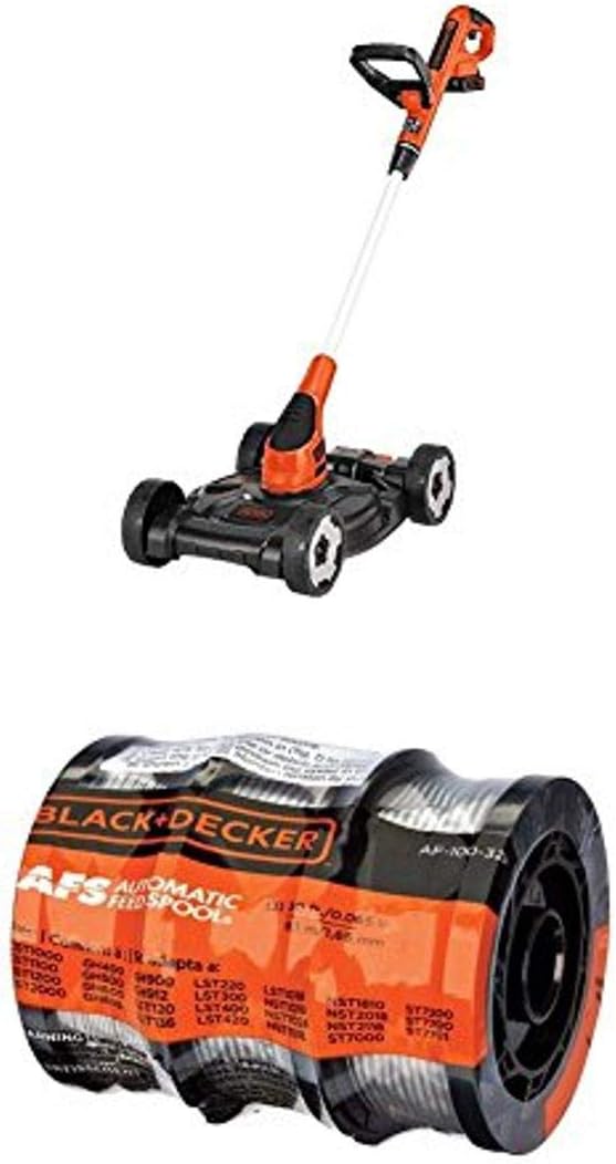BLACK DECKER Combination String Trimmer, Lawn Mower, and Edger, Cordless 3-in-1