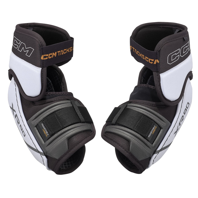 Tacks XR80 Hockey Elbow Pads, Senior, Black/White/Grey, Assorted Sizes Q2482