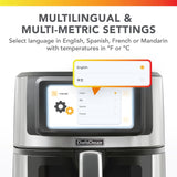 Air Fryer with TFT Touchscreen Display, 7-qt
