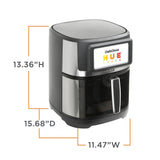Air Fryer with TFT Touchscreen Display, 7-qt