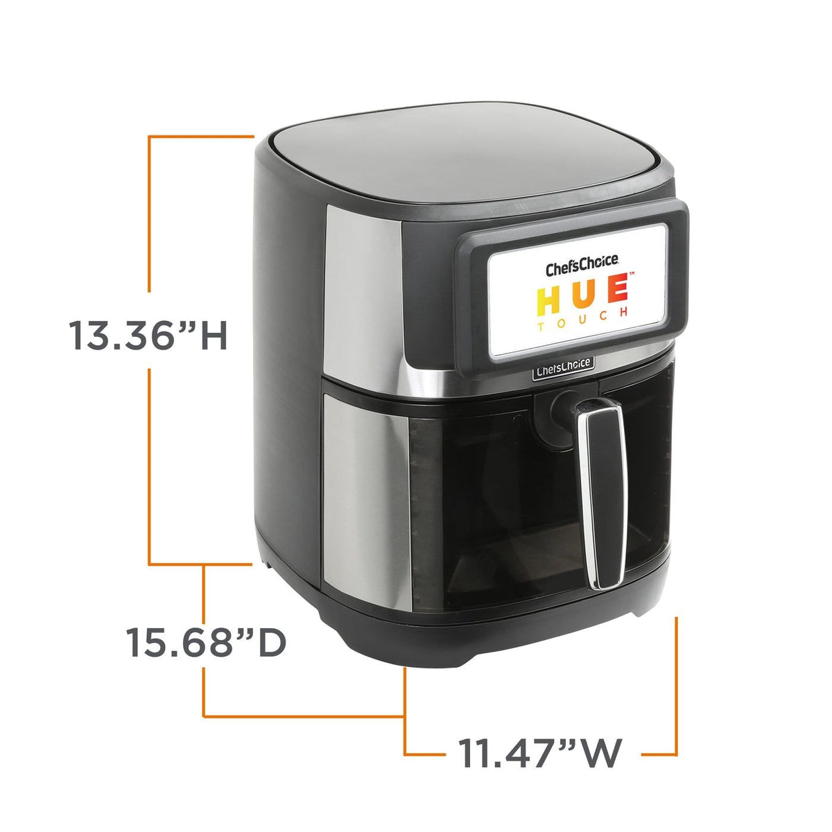 Air Fryer with TFT Touchscreen Display, 7-qt