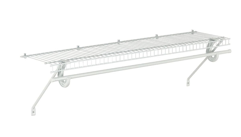 Superslide Wall Shelf Kit with Installation Hardware, 4-ft x 12-in O6051