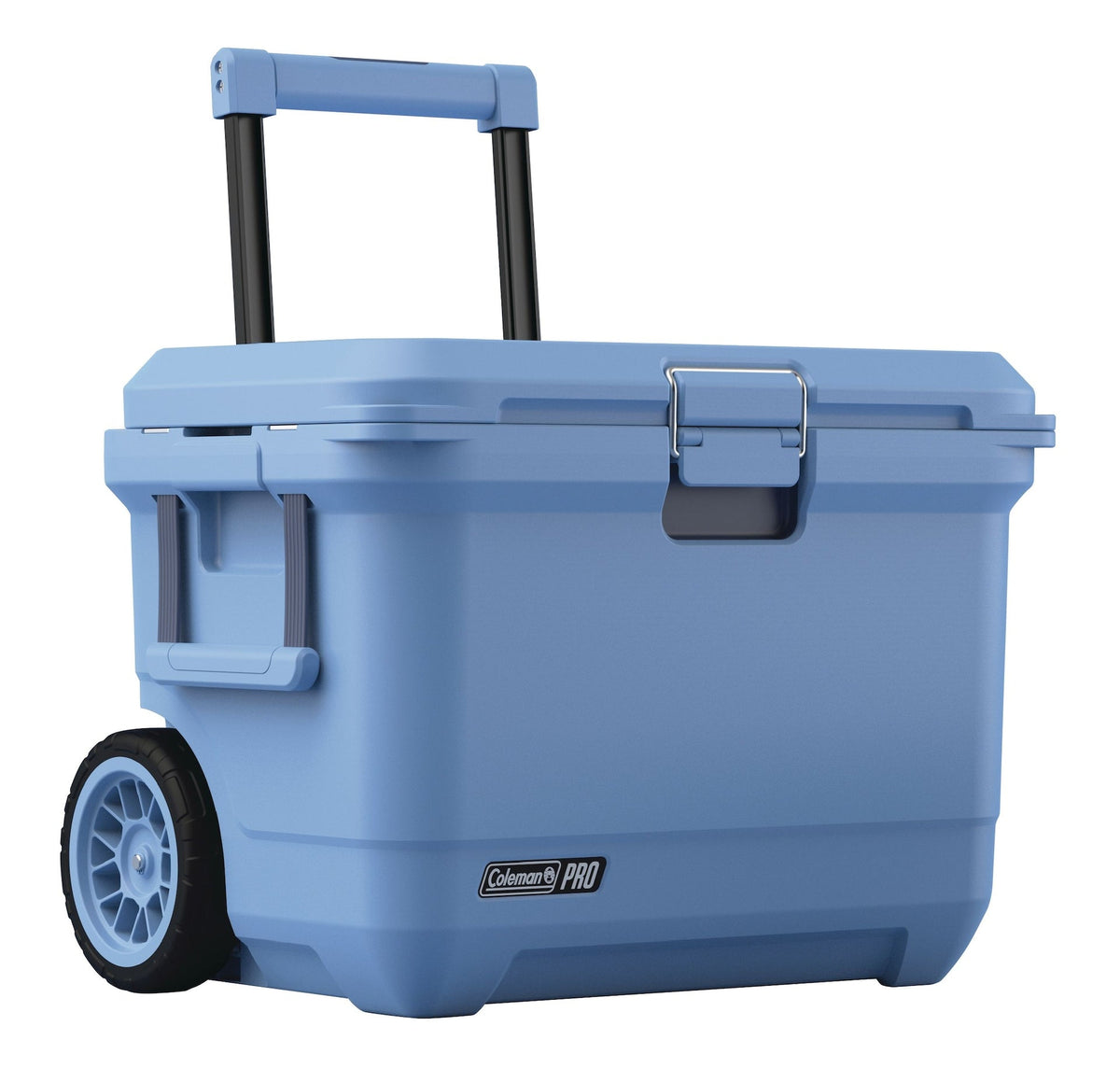Pro Wheeled Hard Cooler, Blue, 55 QT