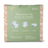 Lightweight Stoneware Harvest Dinnerware Set, Serves 4, 12-pc