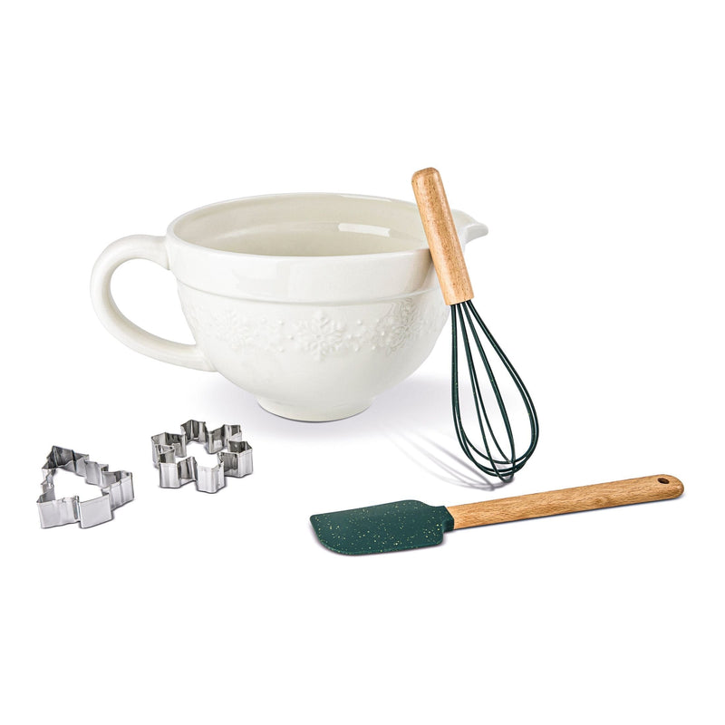 Snowflake Baking Set with Bamboo Handles, 5-pc Y6199